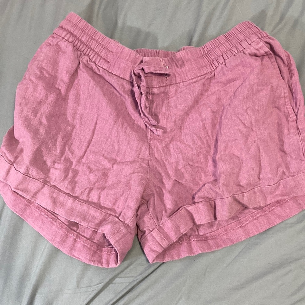 purple cargo shorts